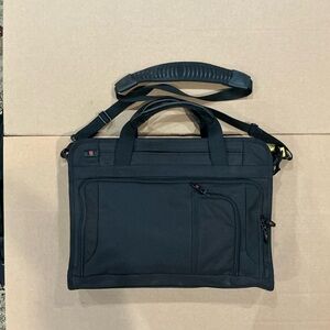 Black Men's Laptop Briefcase Shoulder Bag - Unbranded